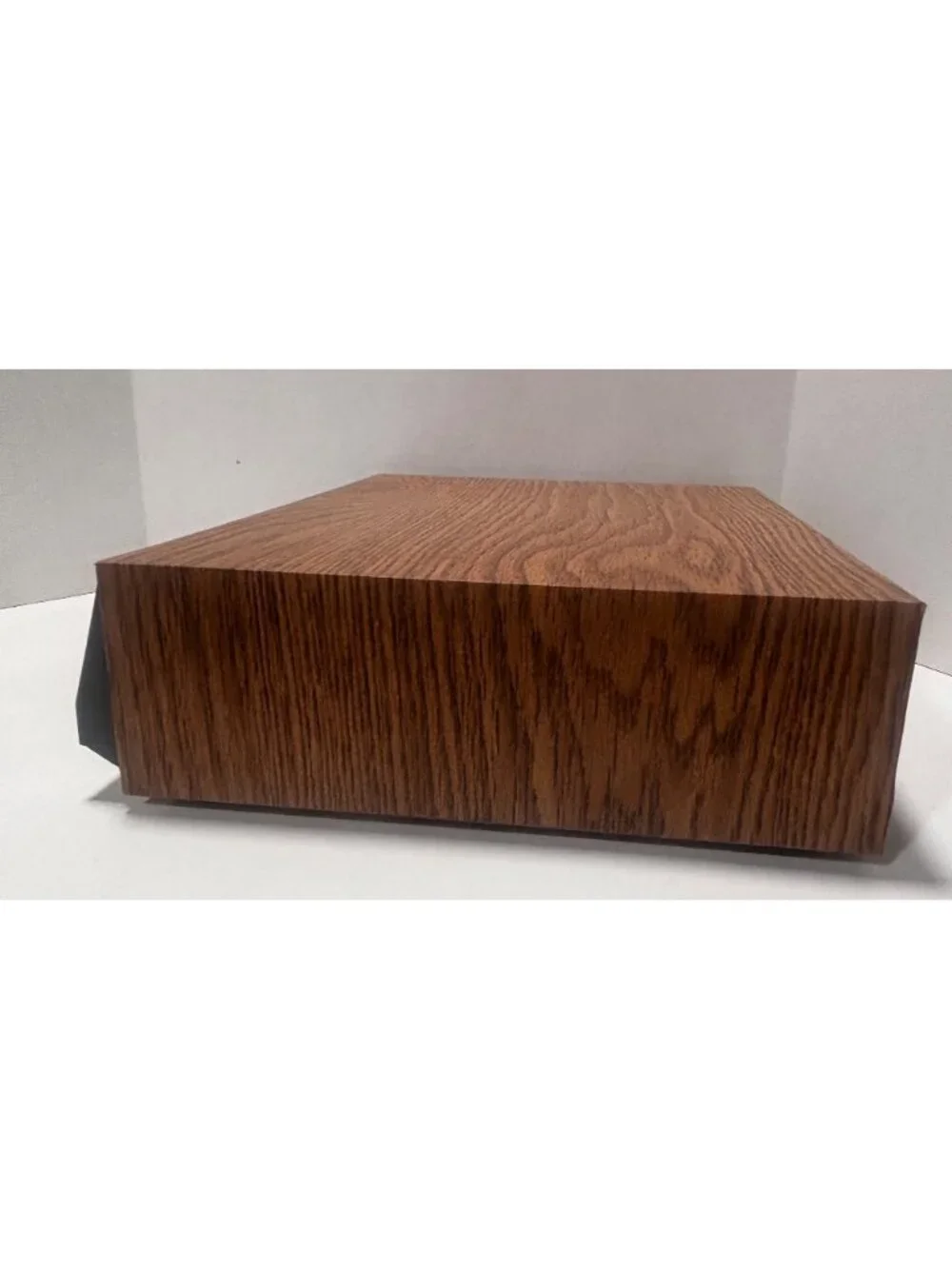 Vintage 80s Faux Wood Grain 42 Place Cassette Organizer With 3 Drawers
